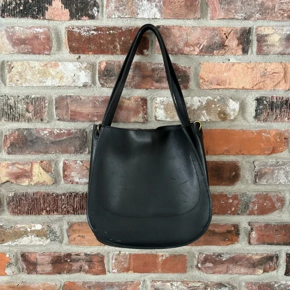 Madewell Sydney Black Leather Convertible Crossbody Purse Bag - Picture 5 of 10